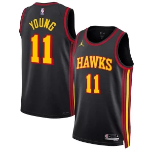 Magnifico Resistente Trae Young Atlanta Hawks Jordan Brand Unisex Swingman Jersey Statement Edition Black