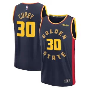 Magnifico Stephen Curry Golden State Warriors 2024/25 Fast Break Player Jersey City Edition Navy