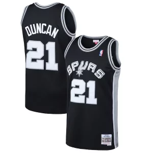 Meraviglioso Accattivante Cool Tim Duncan San Antonio Spurs 1998/99 Hardwood Classics Swingman Jersey Black