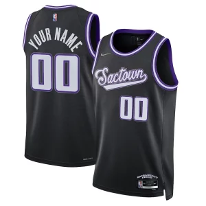 Meraviglioso Accattivante Sacramento Kings Nike 2021/22 Swingman Custom Jersey City Edition Black