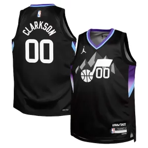 Meraviglioso Elegante Splendido Jordan Clarkson Utah Jazz Jordan Brand Youth Swingman Jersey Statement Edition Black