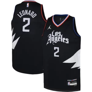 Meraviglioso Kawhi Leonard LA Clippers Jordan Brand Youth Swingman Jersey Statement Edition Black