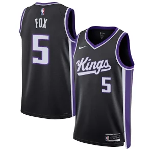 Meraviglioso Lussuoso Duraturo De'Aaron Fox Sacramento Kings Nike Unisex Swingman Jersey Icon Edition Black/White