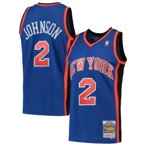 Meraviglioso Lussuoso Pratico Larry Johnson New York Knicks 1998/99 Hardwood Classics Swingman Jersey Blue