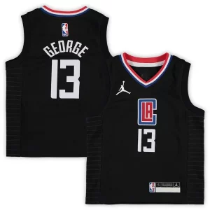 Meraviglioso Magnifico Paul George LA Clippers Jordan Brand Preschool 2020/21 Fast Break Replica Jersey Statement Edition Black