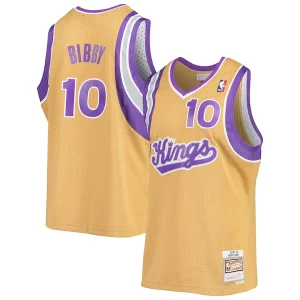 Meraviglioso Moderno Mike Bibby Sacramento Kings 2005/06 Hardwood Classics Swingman Jersey Gold