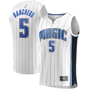 Meraviglioso Ottimo Paolo Banchero Orlando Magic Fast Break Association Jersey White