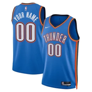 Meraviglioso Pratico Oklahoma City Thunder Nike Unisex Swingman Custom Jersey Blue Icon Edition