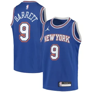 Meraviglioso RJ Barrett New York Knicks Jordan Brand Youth 2020/21 Swingman Player Jersey Statement Edition Blue