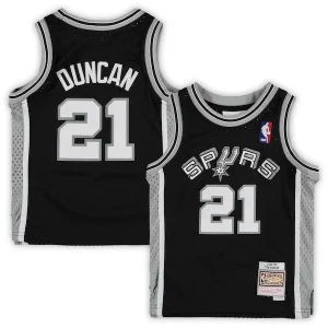Meraviglioso Sofisticato Fantastico Tim Duncan San Antonio Spurs Preschool 1998/99 Hardwood Classics Throwback Team Jersey Black