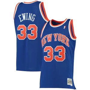 Meraviglioso Trendy Patrick Ewing New York Knicks 1991/92 Big & Tall Hardwood Classics Swingman Jersey Blue
