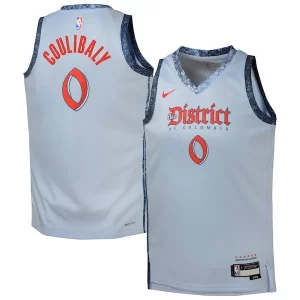 Moderno Bilal Coulibaly Washington Wizards Nike Youth 2024/25 Swingman Player Jersey City Edition Light Blue