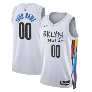 Moderno Brooklyn Nets Nike Unisex 2022/23 Swingman Custom Jersey City Edition White