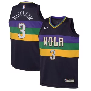 Moderno Classico CJ McCollum New Orleans Pelicans Nike Youth Swingman Jersey City Edition Purple