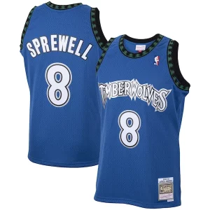 Moderno Comodo Delizioso Latrell Sprewell Minnesota Timberwolves 2001/02 Hardwood Classics Swingman Jersey Blue