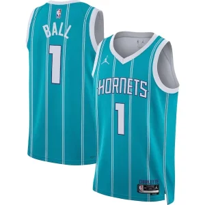 Moderno Comodo Robusto LaMelo Ball Charlotte Hornets Jordan Brand Unisex Swingman Jersey Icon Edition Teal/White