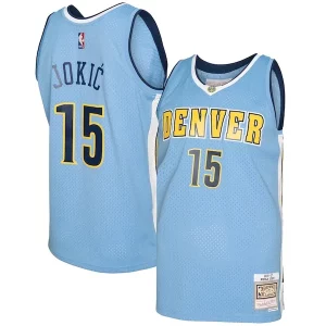 Moderno Incantevole Nikola Jokic Denver Nuggets 2016/17 Swingman Jersey Light Blue