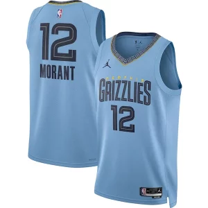 Moderno Ja Morant Memphis Grizzlies Jordan Brand Unisex Swingman Jersey Statement Edition Light Blue