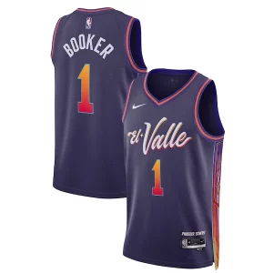 Moderno Ottimo Elegante Devin Booker Phoenix Suns Nike Unisex 2023/24 Swingman Jersey Purple City Edition