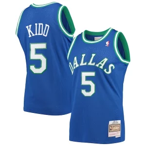 Moderno Prestigioso Jason Kidd Dallas Mavericks 1994/95 Hardwood Classics Swingman Jersey Blue