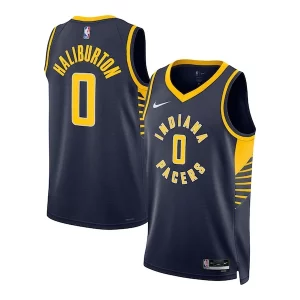 Moderno Stupendo Trendy Tyrese Haliburton Indiana Pacers Nike Unisex Swingman Jersey Icon Edition Navy