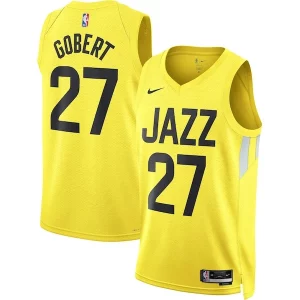 Ottimo Elegante Resistente Rudy Gobert Utah Jazz Nike Unisex Swingman Jersey Icon Edition Gold