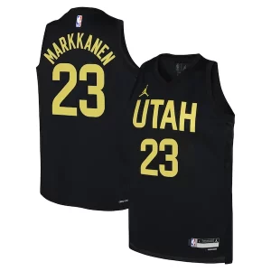 Ottimo Lauri Markkanen Utah Jazz Jordan Brand Youth Swingman Jersey Statement Edition Black