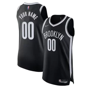 Ottimo Lussuoso Duraturo Brooklyn Nets Nike 2021/22 Diamond Authentic Custom Jersey Icon Edition Black