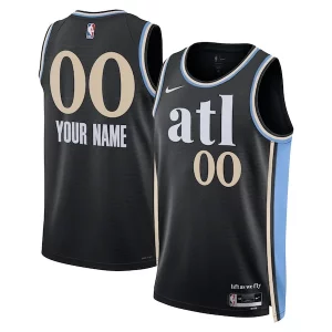 Ottimo Raffinato Atlanta Hawks Nike Unisex 2023/24 Custom Swingman Jersey Black City Edition