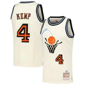 Ottimo Shawn Kemp Cleveland Cavaliers Chainstitch Swingman Jersey Cream