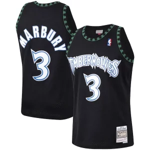 Ottimo Stephon Marbury Minnesota Timberwolves 1997/98 Hardwood Classics Swingman Jersey Black