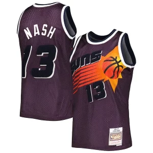 Ottimo Steve Nash Phoenix Suns 1996/97 Hardwood Classics Off Court Swingman Jersey Purple