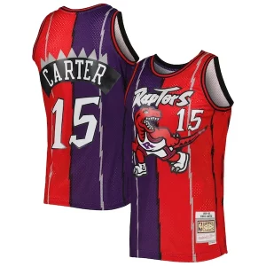 Pratico Bellissimo Classico Vince Carter Toronto Raptors Hardwood Classics 1998/99 Split Swingman Jersey Purple/Red