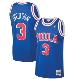 Pratico Carino Classico Allen Iverson Philadelphia 76ers 1996/97 Hardwood Classics Swingman Jersey Royal