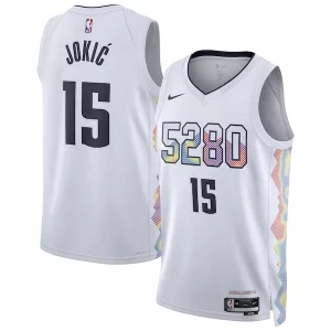 Pratico Carino Nikola Jokic Denver Nuggets Nike Unisex 2024/25 Swingman Player Jersey City Edition White