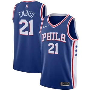 Pratico Cool Versatile Joel Embiid Philadelphia 76ers Nike 2019/2020 Swingman Jersey Icon Edition Royal