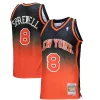 Pratico Delizioso Sofisticato Latrell Sprewell New York Knicks 1998/99 Hardwood Classics Fadeaway Swingman Player Jersey Orange/Black