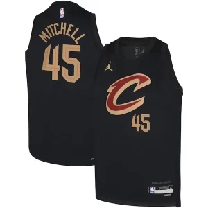 Pratico Donovan Mitchell Cleveland Cavaliers Jordan Brand Youth Swingman Jersey Statement Black