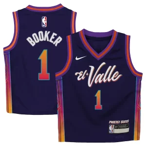 Pratico Duraturo Devin Booker Phoenix Suns Nike Preschool Swingman Replica Jersey City Edition Purple
