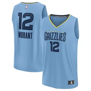 Pratico Eccezionale Robusto Ja Morant Memphis Grizzlies Fast Break Replica Player Jersey Statement Edition Light Blue