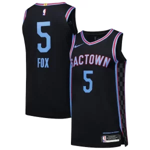 Pratico Fantastico De'Aaron Fox Sacramento Kings Nike Authentic Player Jersey City Edition Black