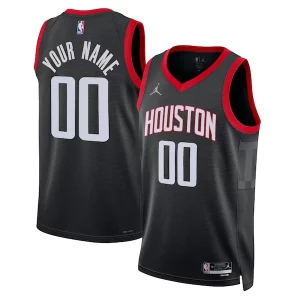 Pratico Houston Rockets Jordan Brand Unisex 2022/23 Swingman Custom Jersey Statement Edition Black