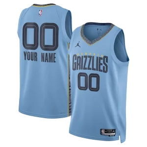 Pratico Memphis Grizzlies Jordan Brand Unisex 2022/23 Swingman Custom Jersey Statement Edition Blue