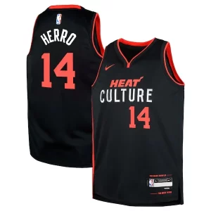Pratico Ottimo Tyler Herro Miami Heat Nike Youth Swingman Replica Jersey City Edition Black