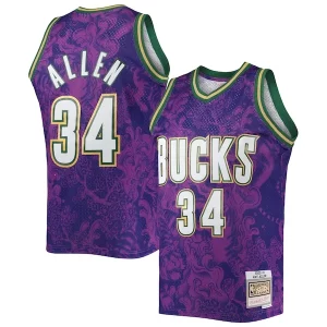 Pratico Robusto Ray Allen Milwaukee Bucks Hardwood Classics 2000/01 Lunar New Year Swingman Jersey Purple