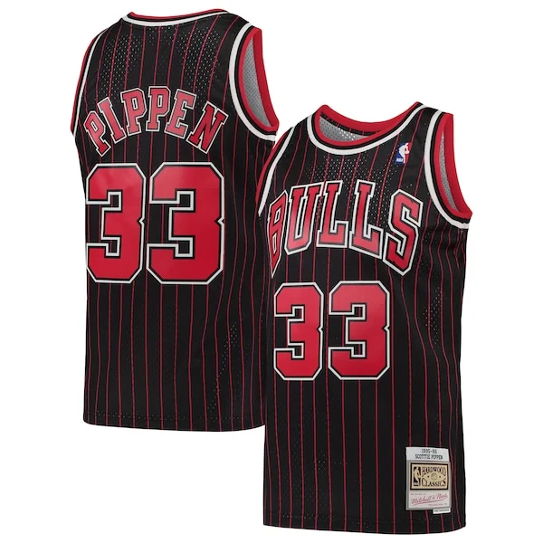 Pratico Scottie Pippen Chicago Bulls Hardwood Classics Swingman Jersey Black