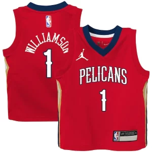 Pratico Stupendo Zion Williamson New Orleans Pelicans Jordan Brand Toddler 2020/21 Jersey Red Statement Edition