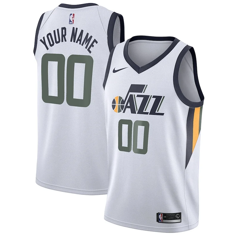 Pratico Utah Jazz Nike Swingman Custom Jersey Association Edition White