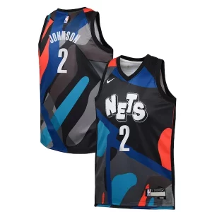 Prestigioso Cameron Johnson Brooklyn Nets Nike Youth Swingman Replica Jersey City Edition Black