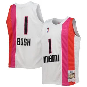 Prestigioso Chris Bosh Miami Heat Youth 2011/12 Hardwood Classics Swingman Jersey White